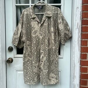 Trust Couture Collection-Button Down Dragon Print. Men’s XXL